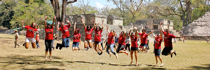 Students studying abroad