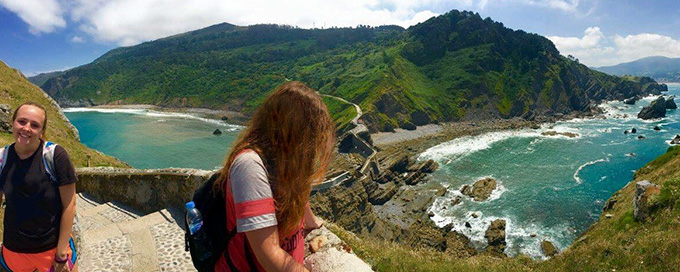 Students studying abroad in Bilboa, Spain